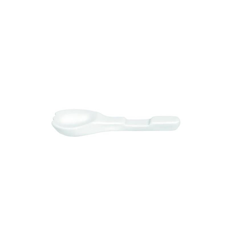 White porcelain cutlery spoon rest cm 10.5