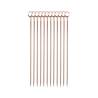 Cocktail skewers coppered stainless steel circle 10.8 cm