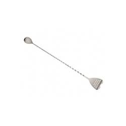 Bar spoon con mini strainer in acciaio inox cm 40