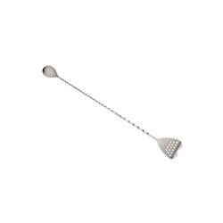 Bar spoon with mini stainless steel strainer cm 40