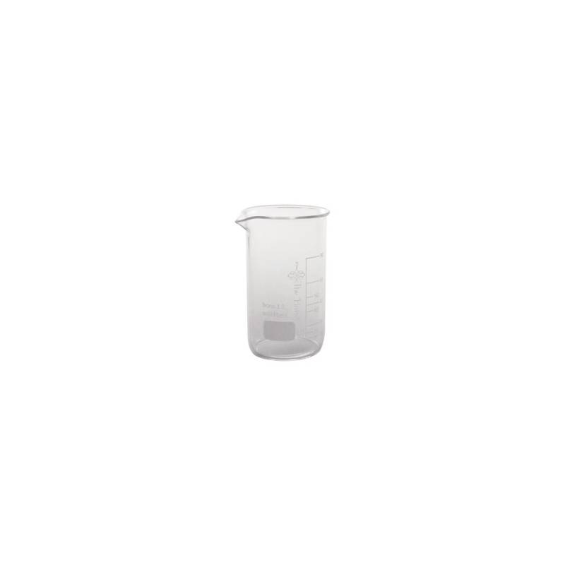 Cylindrical graduated glass beaker container ml 90