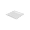 Piatto piano quadro Duni in polpa di cellulosa bianca cm 26x26   