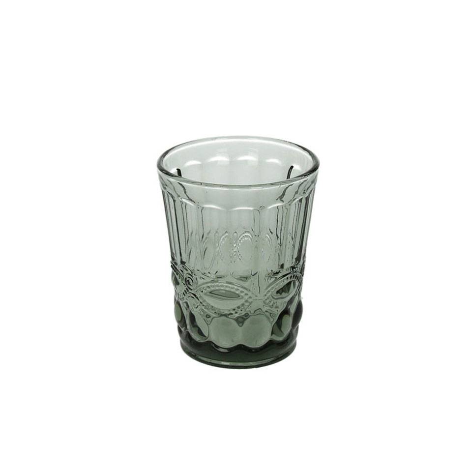 Bicchiere Solange in vetro grigio cl 25