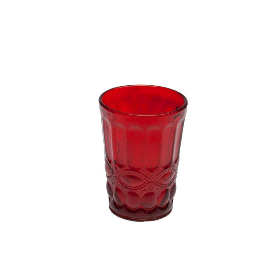 Bicchiere Solange in vetro rosso cl 25