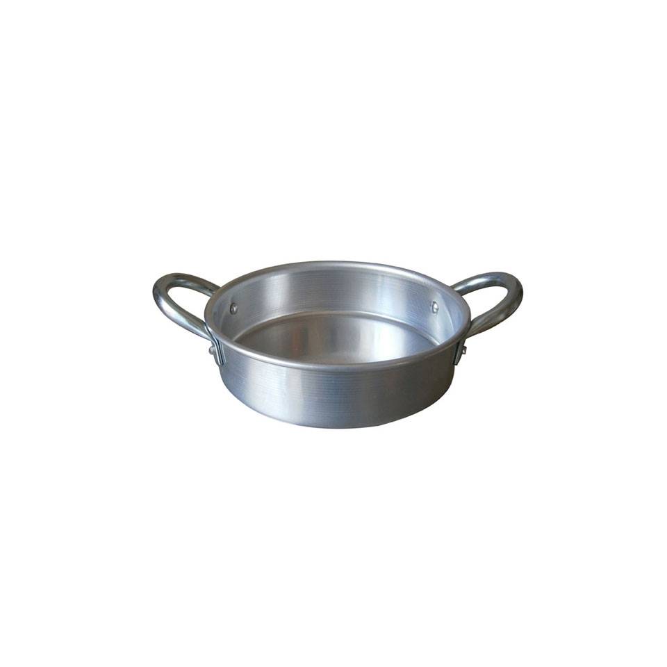 Low serving casserole with 2 aluminum handles cm 14