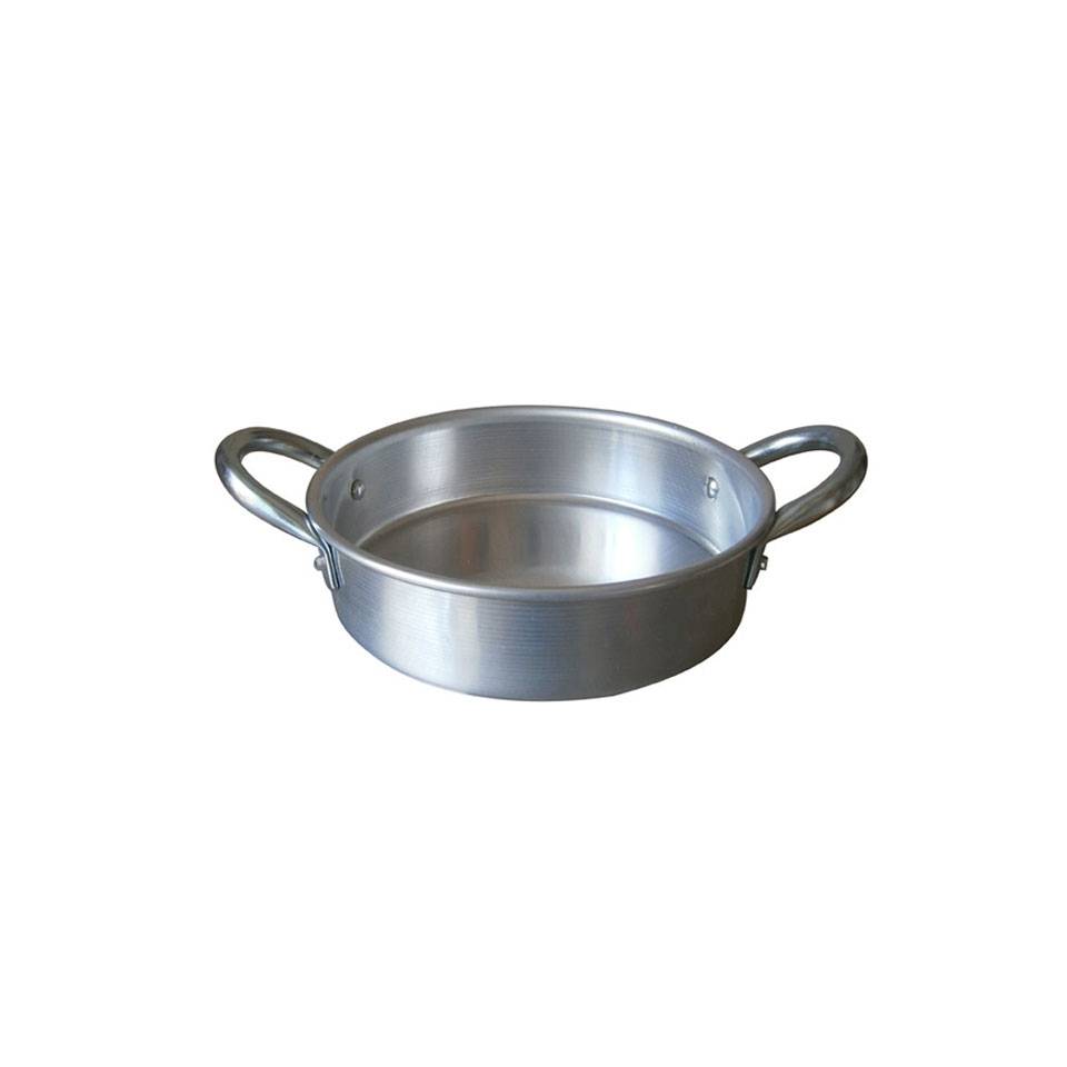 Low serving casserole with 2 aluminum handles cm 18