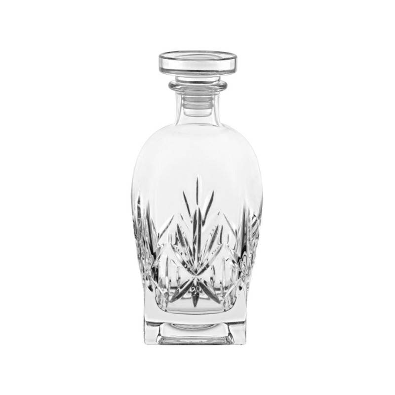 Vidivi Bouteille à fleurs en verre décoré cl 70