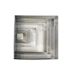 Stainless steel square mould 6.30x6.30 inch