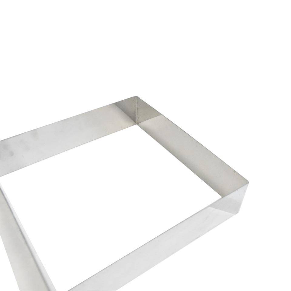 Stainless steel square mould 9.45x9.45 inch