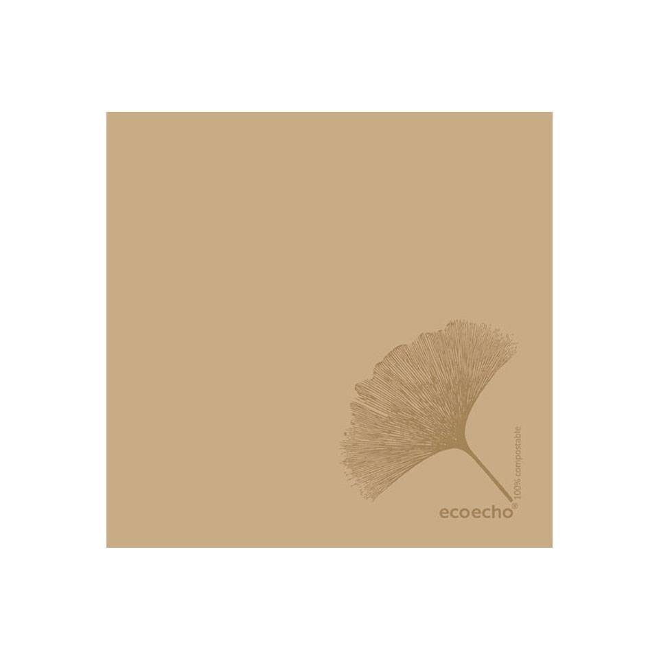 Organic Duni Dunisoft brown napkin 40x40 cm