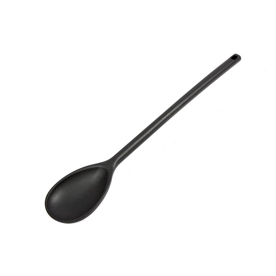 Black nylon kitchen spoon cm 38