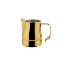 Gold lacquered stainless steel Evolution milk jug cl 50