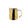 Gold lacquered stainless steel Evolution milk jug cl 50