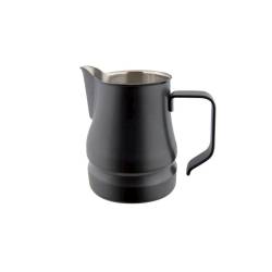 Evolution milk jug in matte black stainless steel cl 75