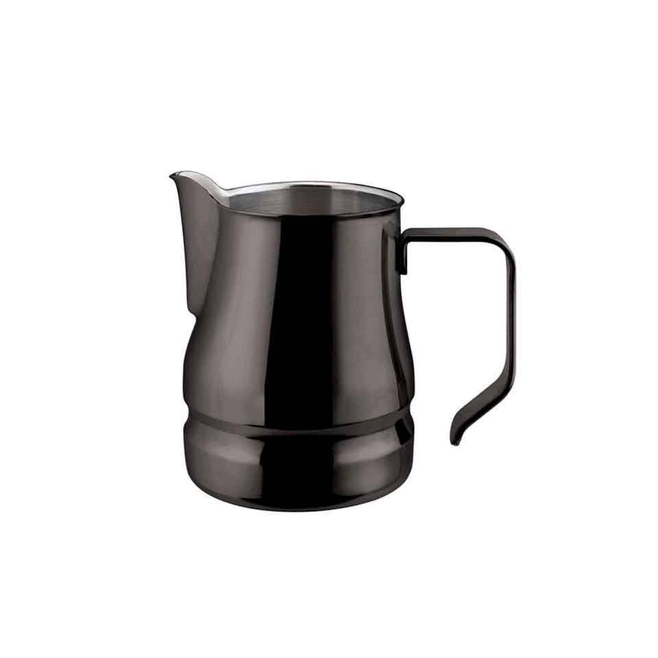 Evolution black stainless steel milk jug cl 75