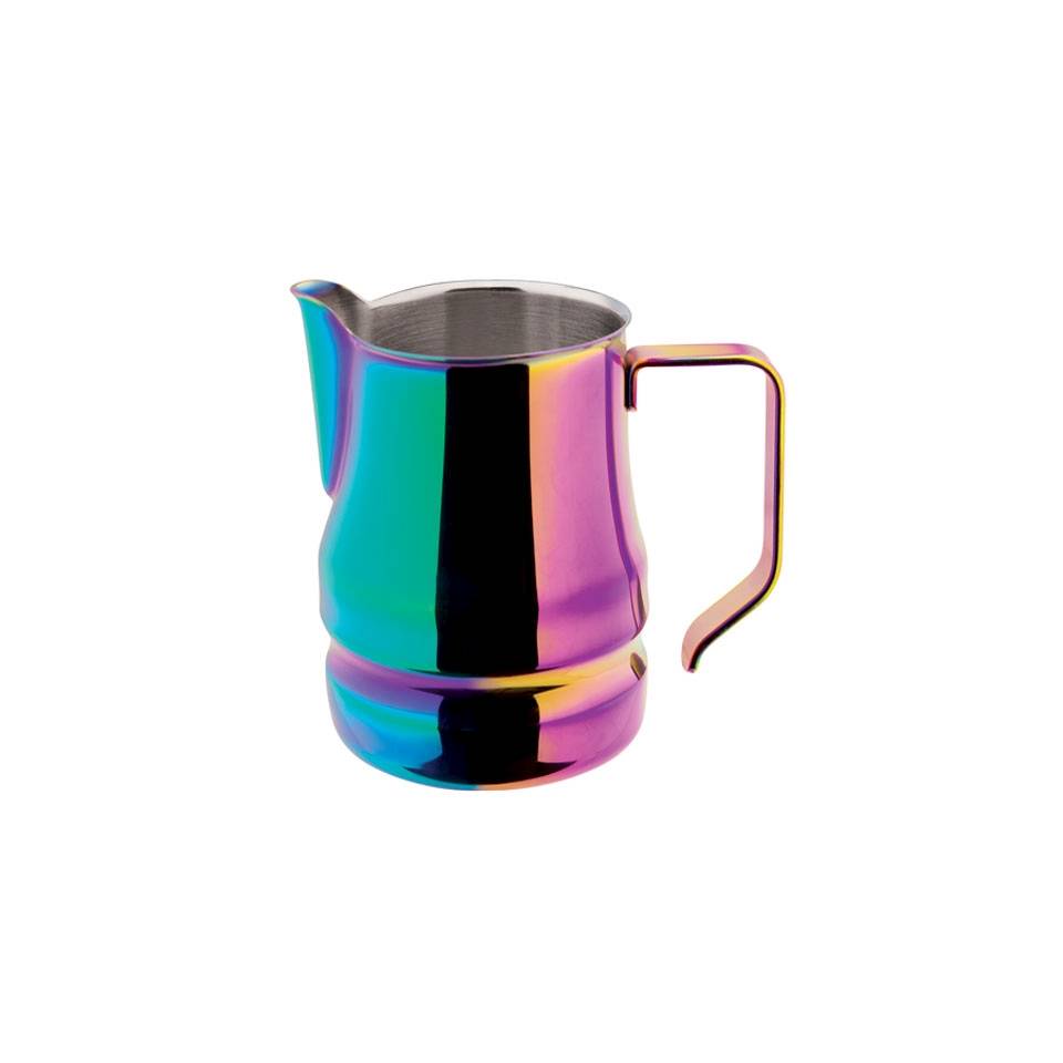 Evolution milk jug in iridescent stainless steel cl 50