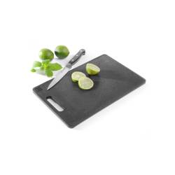 Hendi universal cutting board in black polyethylene cm 25x15x1