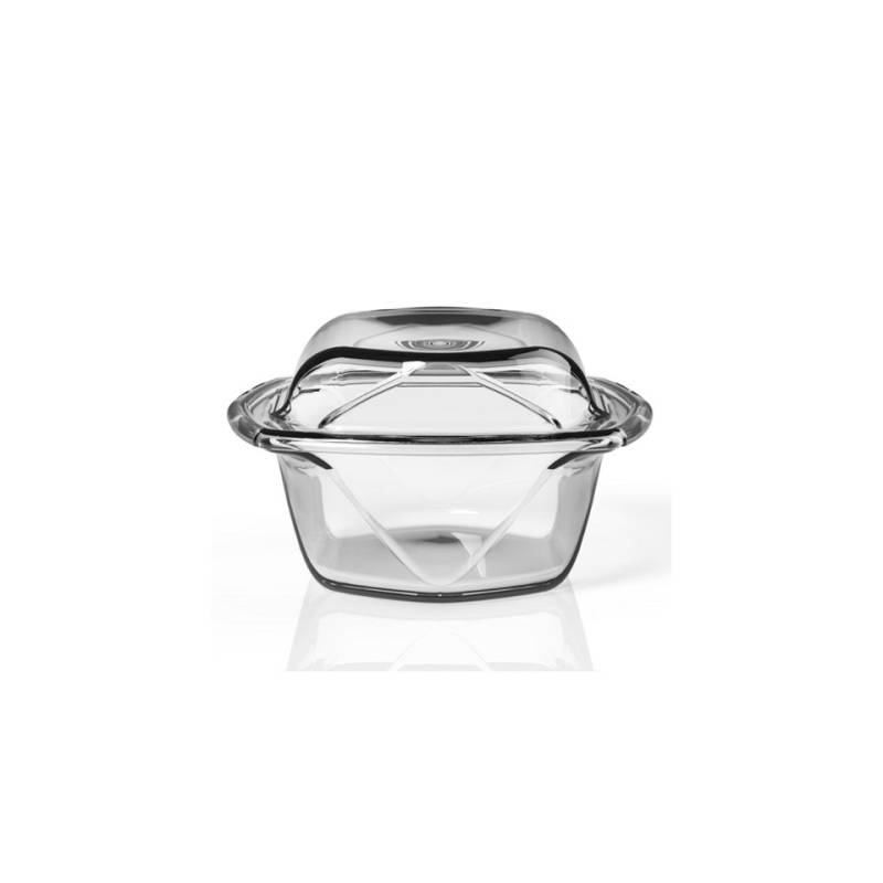 Set of 2 Chef N' Table dishes in tempered glass 17x15 cm