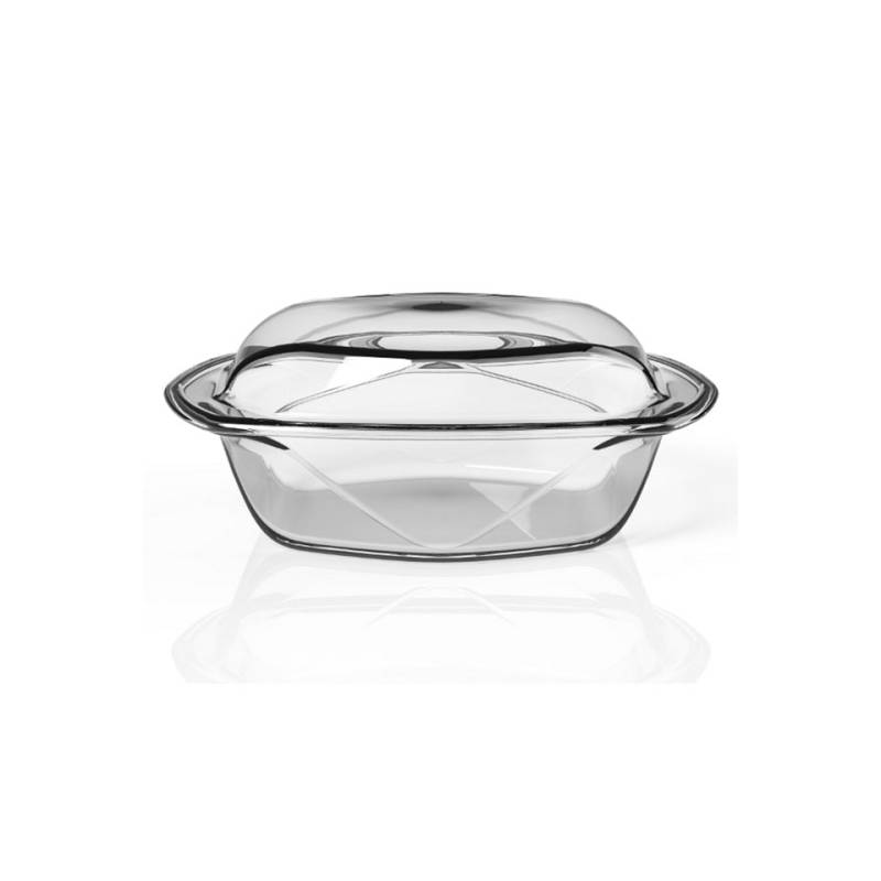 Set of 2 Chef N' Table dishes in tempered glass 26x16 cm