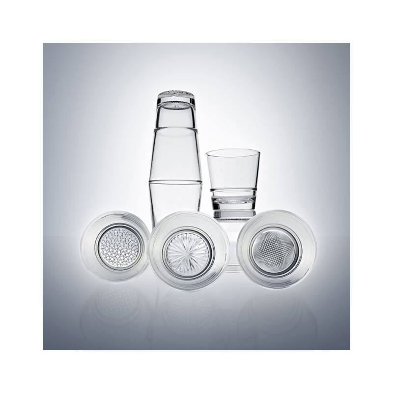 Bicchiere bibita impilabile Mosaico Vidivi in vetro trasparente cl 42