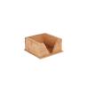 Natural bamboo napkin holder cm 13.5x13.5x6.5