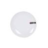 Assiette plate Gourmet Bistro en porcelaine blanche 16.6 cm
