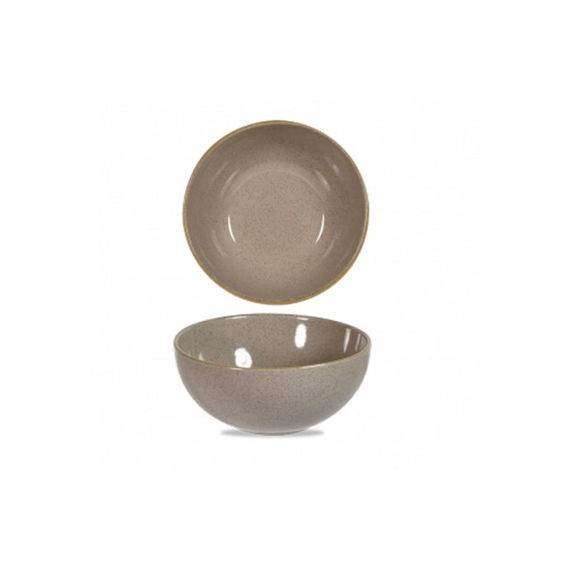 Stonecast Churchill grey vitrified ceramic salad bowl cm 18.3