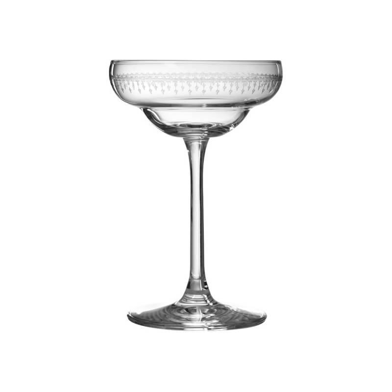 Coppa champagne Coley Urban Bar in vetro decorato cl 17