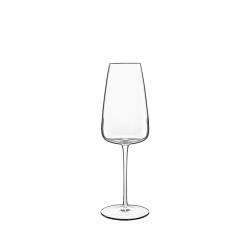 Flöte I Meravigliosi Bormioli Luigi in transparentem Glas cl 40