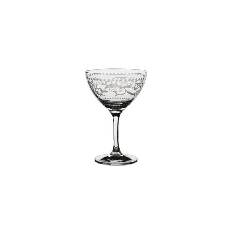 Calice Classic Cocktail Renaissance in vetro decorato cl 25