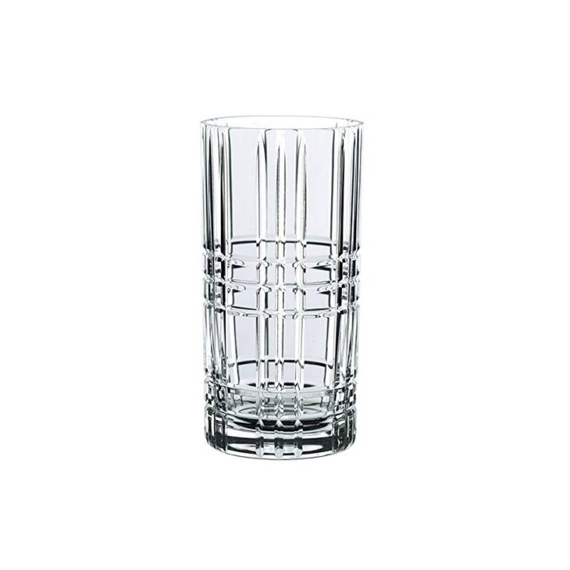 Bicchiere Square Highland long drink in vetro trasparente cl 44,5