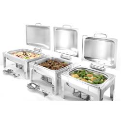 Scaldavivande chafing dish gastronorm 1/1 in acciaio inox lt 9