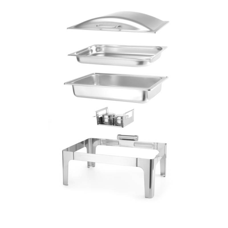 Scaldavivande chafing dish gastronorm 1/1 in acciaio inox lt 9