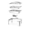 Scaldavivande chafing dish gastronorm 1/1 in acciaio inox lt 9