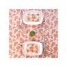 Mono Pack Service tablecloth in airlaid garden terracotta cm 100x100