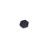 Black porcelain hexagon saucer 2.75x2.56 inch