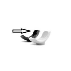 Black porcelain armchair cup 4.33x2.95x2.36 inch