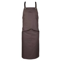San Sebastian apron with polyester and grey cotton bib 100x70 cm