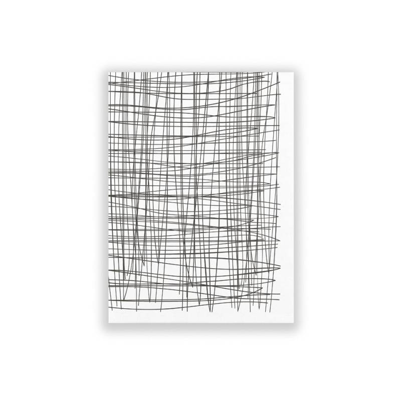 Tokio black and white polyester napkin 30x40 cm