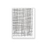 Tokio black and white polyester napkin 30x40 cm