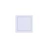 The Luxe coaster in polyester and cellulose ice white cm 10x10