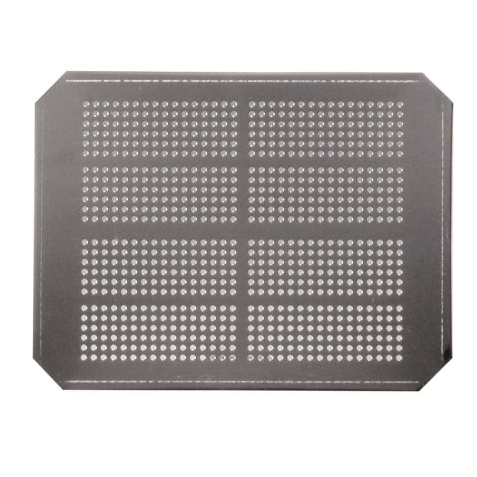 Perforated false bottom grid for 1/1 gastronorm