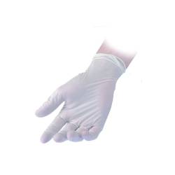 Reflexx powder-free white vinyl gloves size M
