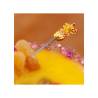 Ananas-Cocktailspieße aus vergoldetem Stahl 12 cm