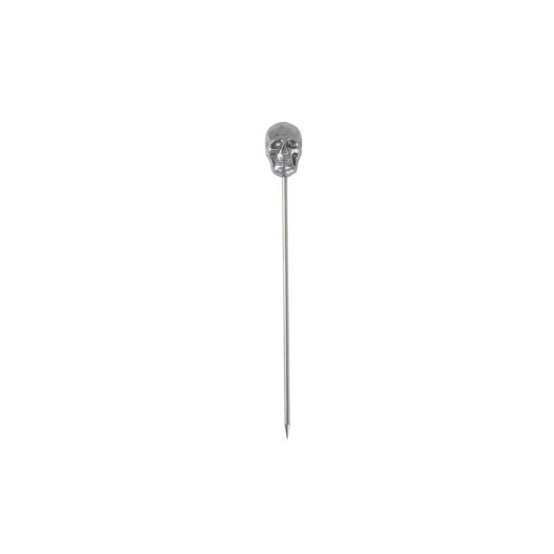 Stainless steel skull cocktail skewers 11.5 cm