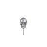 Stainless steel skull cocktail skewers 11.5 cm