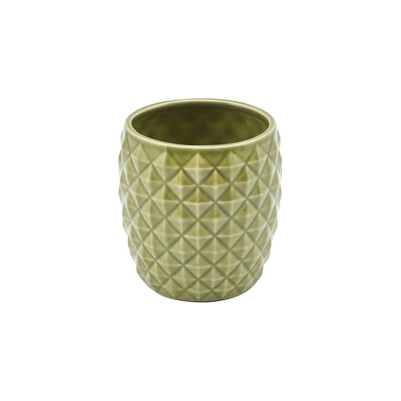 Green porcelain pineapple tiki mug cl 40