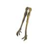 Antique stainless steel brass claw ice tongs cm 20