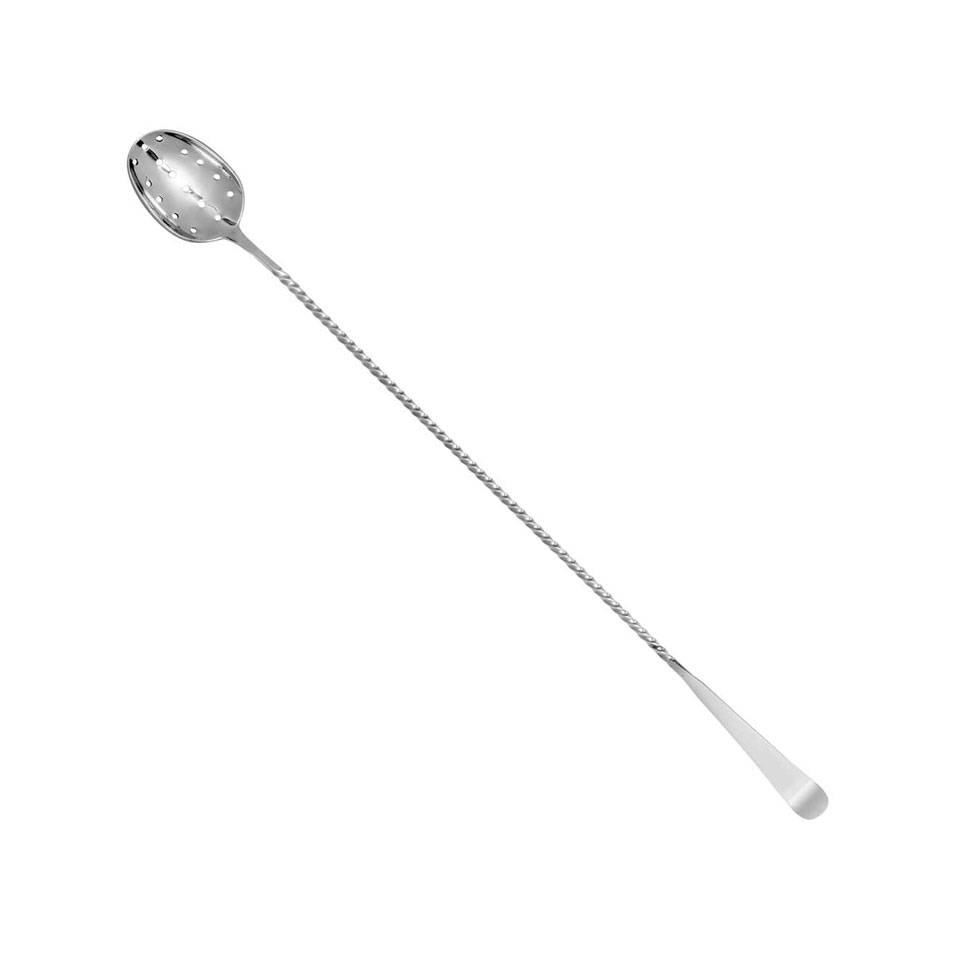 Biloxi Urban Bar perforated spoon in steel 34.5 cm
