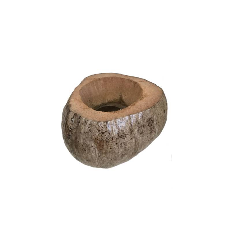 Natural coconut glass holder